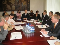 Meeting at the ministry of Justice