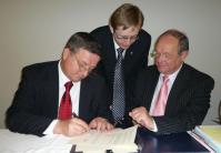 Signature de la charte de coopération avec la République de Biélorussie