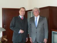 Michal Klos, President of the Court of Appeal of Lodz, with Leo Netten
