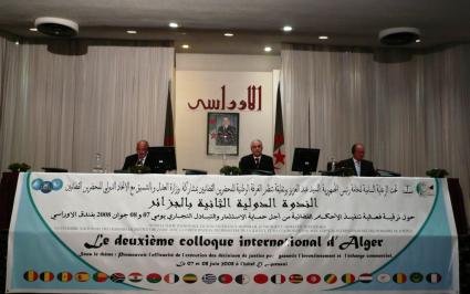 Colloque international d’Alger des 7 et 8 juin 2008
