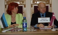Les représentants des délégations estoniennes et lettones