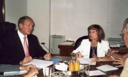 Jacques Isnard et Snježana Bagić, secrétaire d'Etat 