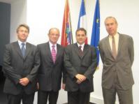 La délégation de l'UIHJ et les représentants français avec M. Hrvatin