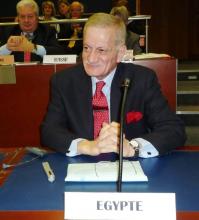 Mohamed Mania, représentant le ministère de la justice d’Egypte