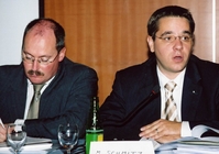 Marc Schmitz, organiser of the seminar, with Jos Uitdehaag