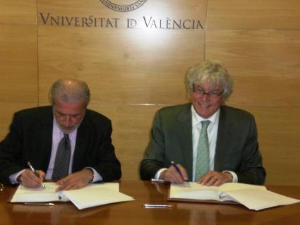 Esteban Morcillo Sánchez, Rector Magnifico de l’Université de Valence, Leo Netten, président de l’UIHJ
