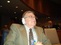André Mathieu, représentant de l'UIHJ auprès de l'ONU