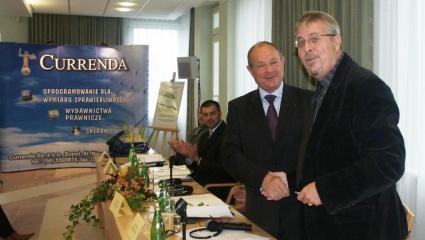 Signature de la charte Euro-Danube avec Miklos Krejniker, président de la Chambre nationale des huissiers de justice de Hongrie